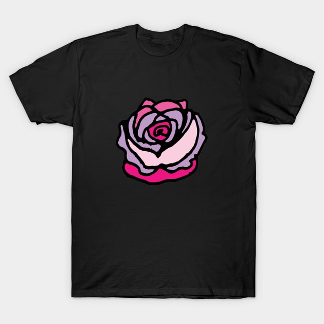 Wild Rose Pink T-Shirt by bruxamagica